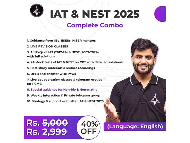 IAT & NEST 2025 Complete Combo ( English Batch )